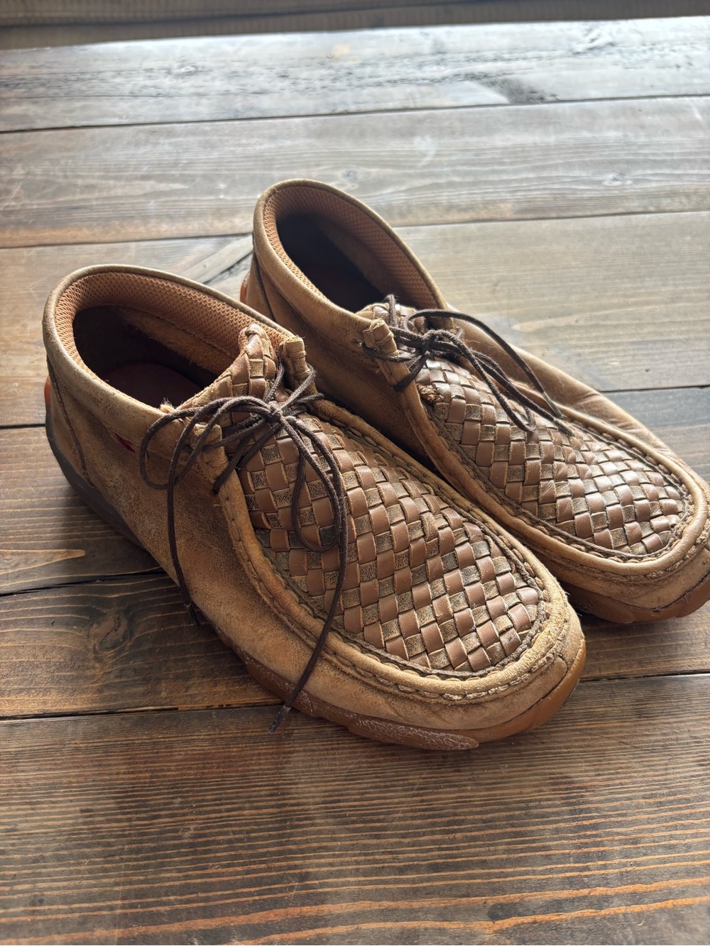 Boy’s Twisted X Leather Casual Lace-Up Shoes